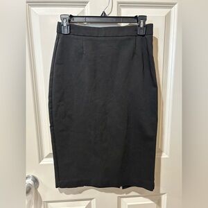 Zara Elegant Black Pencil Skirt size medium